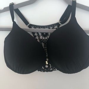 BLACK UNDERWIRE BIKINI TOP